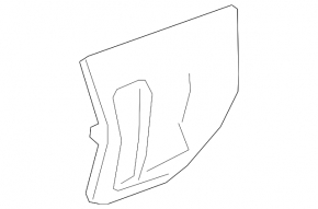 Side trim for center console, front center, Chevrolet Bolt 17-21, dark gray, 2 parts, scratched