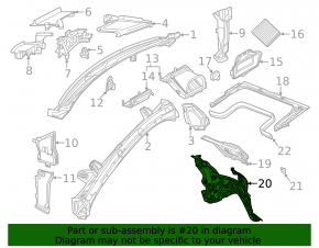 Lower engine shield insulation Mercedes X167 GLS 450 20-26