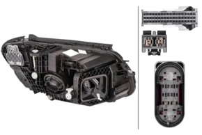 Left front headlight assembly for Mercedes C-class W205 19-21 LED