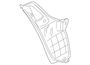 Rear left mudguard Mazda3 MPS 09-13