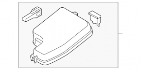 Mazda 3 14-16 BM underhood fuse box cover
