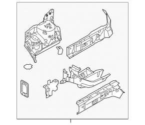 Front right quarter Ford Fiesta 11-19
