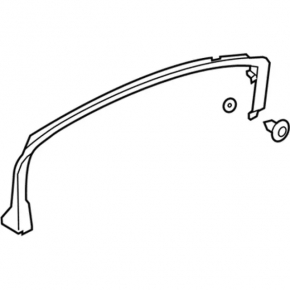 Door frame inner front left Lincoln MKZ 13-20