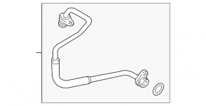 Oil supply pipe for turbocharger Audi A4 B9 17- 2.0T
