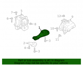 Rear Engine Mount Mitsubishi Eclipse Cross 18-24