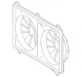 Lexus LS460 07-17 radiator diffuser