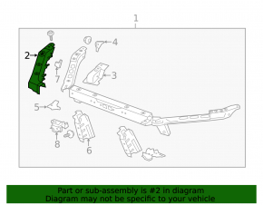 Right eyelash TV bracket for Cadillac ATS 13-19