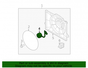 Cooling Fan Motor Hyundai Sonata 11-14 2.0