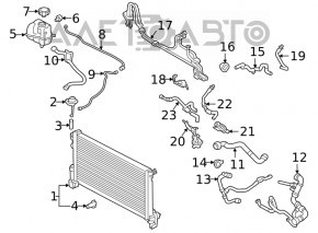 Cooling system valve Volvo XC90 16-22
