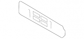 Frame for number plate of front bumper Volvo XC90 16-22