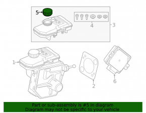BMW i4 22-26 brake master cylinder reservoir cap