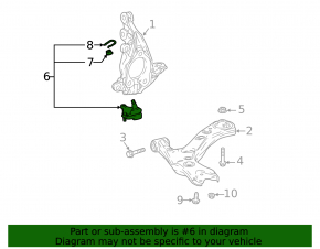 Right ball joint Toyota C-HR 18-23