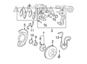 Front left caliper assembly for Lexus ES300 ES330