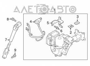 Electric power steering column for Nissan Leaf 11-13