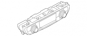 Climate control Audi Q7 16- with screen