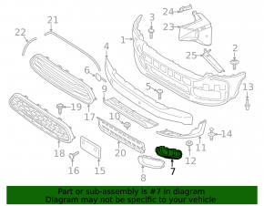 Front bumper grille right Mini Cooper Countryman F60 17-20