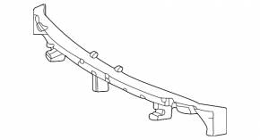 Front Bumper Absorber Upper Toyota Sienna 21-25