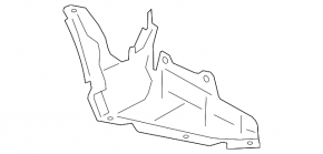 Lower right rear bumper mount for Subaru WRX 15-21