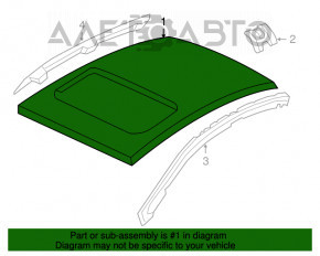 Roof metal Honda Civic 4d 06-09