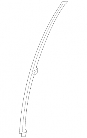 Subaru Outback 10-14 rear left door window guide