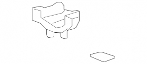 Left tailgate hinge for Acura MDX 2013