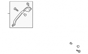 Left tailgate trim Hyundai Kona 18-23