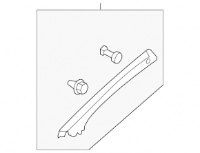Honda CRV 12-13 right front pillar trim, beige