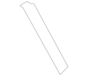Door trim side rear left Kia Niro 17-22 rear