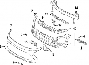 Left front bumper mount for Hyundai Kona 24-26