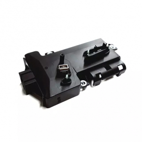 Driver's seat control Audi A4 B8 13-16 black, with chrome insert