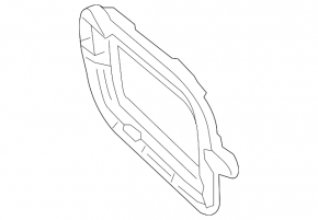 Rear bumper bracket lower right Porsche Cayenne 958 11-14