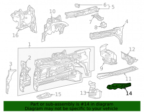 Front subframe burdock rear right Mercedes W167 GLE 350 450 20-23