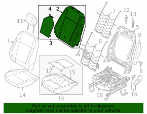 Heated Driver's Seat Ford C-max MK2 13-18 