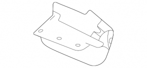 Rear left sill mudguard Mazda CX-30 20-
