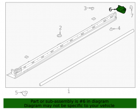 Rear left threshold mudguard Mazda CX-30 20-