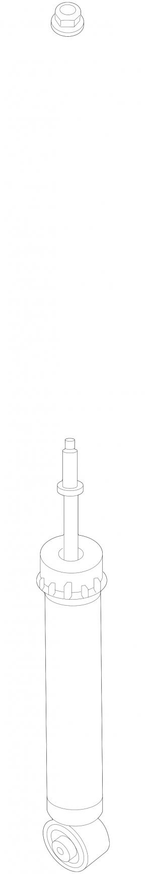 Shock absorber rear right Nissan Rogue 21-23