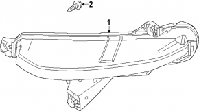 Left Daytime Running Light (DRL) Mazda CX-90 24-26