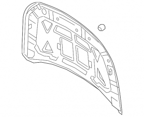 Lincoln Corsair 20-26 bare hood