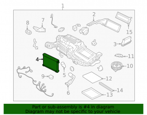 Jaguar F-Pace X761 17- Evaporator