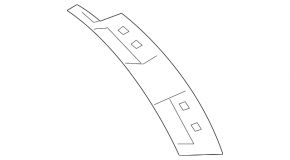 Mudguard rear bumper left Jaguar F-Pace X761 17-