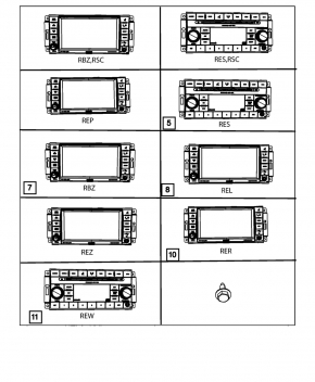 Jeep Compass 11-12 Radio Tape Recorder