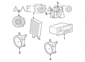 Jeep Compass 11-12 Radio Tape Recorder