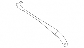 Left windshield wiper arm for Mercedes W221