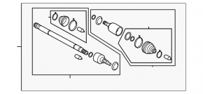 Drive axle rear left Subaru Outback 20-23