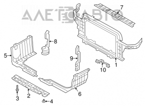 Radiator deflector right Hyundai Veloster 12-13