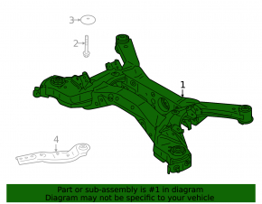 Rear subframe Mitsubishi Outlander 22-25 2.5 FWD