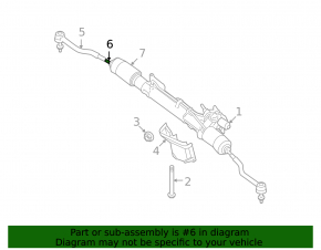 Left steering rod for Nissan Maxima 09-14