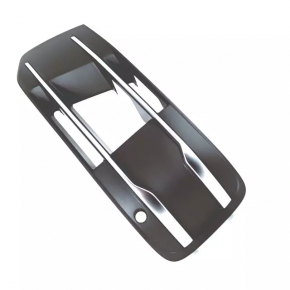 Left front bumper grille for Audi Q7 16-19, chrome, with parking sensors and no radar.