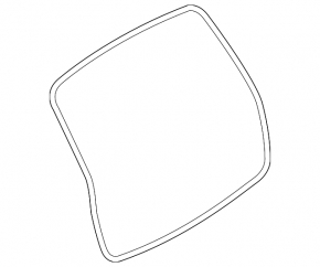 The rubber seal on the trunk door of a BMW X3 F25 11-17 has tears.