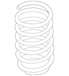 Rear left spring Hyundai Elantra UD 11-16 stiffness 2 yellow white